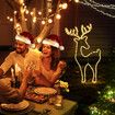 Solight Reindeer Christmas Light LED Strip Rope Xmas Holiday Ornament Outdoor Indoor IP65 88x50cm