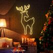 Solight Reindeer Christmas Light LED Strip Rope Xmas Holiday Ornament Outdoor Indoor IP65 88x50cm