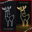 Solight Reindeer Christmas Light LED Strip Rope Xmas Holiday Ornament Outdoor Indoor IP65 88x50cm