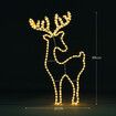 Solight Reindeer Christmas Light LED Strip Rope Xmas Holiday Ornament Outdoor Indoor IP65 88x50cm