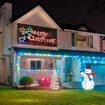 Solight Merry Christmas Light Xmas LED Rope Strip Decoration Holiday Ornament Indoor Outdoor IP65 130x60cm XL Size