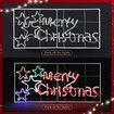 Solight Merry Christmas Light Xmas LED Rope Strip Decoration Holiday Ornament Indoor Outdoor IP65 130x60cm XL Size