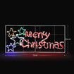 Solight Merry Christmas Light Xmas LED Rope Strip Decoration Holiday Ornament Indoor Outdoor IP65 130x60cm XL Size