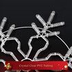 Solight Christmas LED Light Snowflake Strip Rope Xmas Decoration Holiday Ornament Outdoor Indoor IP65 80x75cm M size