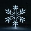 Solight Christmas LED Light Snowflake Strip Rope Xmas Decoration Holiday Ornament Outdoor Indoor IP65 80x75cm M size