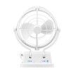 12V 24V Caravan Fan Camping Trailer RV Camper Boat Gimbal Design 360 Degree Campervan Motorhome with Remote Control White