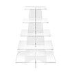 5 Tier Cupcake Stand Acrylic Display Shelf Tower Unit Bakery Donut Cake Model Pastry Holder Clear for Wedding Party 