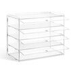 Cupcake Display Cabinet Acrylic Cake Bakery Shelf Unit Case 4 Tier Stand Model Donut Pastry Toy Showcase 5mm Thick Transparent