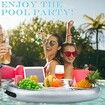 Pool Drink PVC Holder Floats Inflatable Floating  8 holes Tray for Food and Drinks Beer Wine Fun Drink