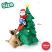 Christmas Tree Santa Claus Climbing Xmax Dog Decor Inflatable Decoration Holiday Light Ornament Blow Up Outdoor Party Garden Built In LED 184cm