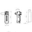 4-Digits Keyless Combination Cam Lock for Vertical Canbinet Doors