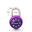 Combination Lock for Gym and School Locker, Purple