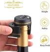 Bottle Password Code Lock Wine, Combination Lock Liquor Bottle Stopper (1 Pack)