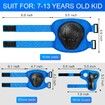 Size S Kids Protective Gear Set Knee Pads for Kids Toddler with Wrist Guards 3 in 1 for Skating Cycling Bike Rollerblading Scooter(Blue)