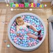 Foam Ball Pit Toy Pool Childrens Softplay Playpen Fence Play Area Activity Centre Babyroom Decoration 300pcs Ocean Balls Indoor Outdoor