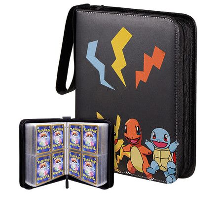 400 Card Binders 4 Pocket for Pokemon Cards Album Collection Holder For Boys and Girls