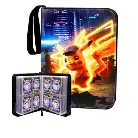 Card Binder for Pokemon Cards Binder 4-Pocket, 440 Pockets Trading Card Games Collection Binder with Sleeves