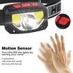 Rechargeable LED Headlamp Flashlight, 1000 Lumen Super Bright Motion Sensor Head Lamp for Running, Camping
