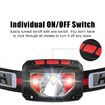 Rechargeable LED Headlamp Flashlight, 1000 Lumen Super Bright Motion Sensor Head Lamp for Running, Camping