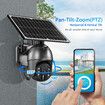 PTZ Security Camera 4G LTE CCTV Spy Wireless Wifi Home Surveillance System Outdoor With Solar Panel Battery SIM Card x2