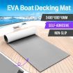 Marine Carpet Boat Flooring Non Slip EVA Foam Decking Matting Mat Sheet Covering Yacht Pad Light Grey