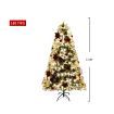 Santaco Christmas Tree 1.5M 5Ft Xmas Decorations Fibre Optic Multicolour Lights