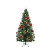 Santaco Christmas Tree 1.8M 6Ft Xmas Decorations Fibre Optic Multicolour Lights