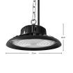 EMITTO UFO LED High Bay Lights 100W Warehouse Industrial Shed Factory Light Lamp