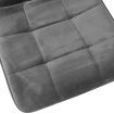 4x Dining Chairs Kitchen Velvet Grey