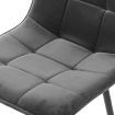 4x Dining Chairs Kitchen Velvet Grey
