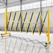 Expandable Portable Safety Barrier With Castors 350cm Retractable Isolation Fence