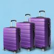 Slimbridge Luggage Suitcase Trolley 3Pcs set 20 24 28 Travel Packing Lock Purple