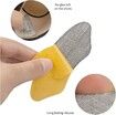 Heel Grips Liner Cushions Inserts for Loose Shoes, Heel Pads Snugs for Shoe Too Big Men Women, Filler Improved Shoe Fit and Comfort, Prevent Heel Slip and Blister (2 Pack ) (Pale Apricot+Black)