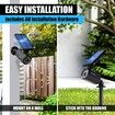Solar Powered Outdoor Lights with Motion Sensor, Super Bright 8 LED Bulbs, Waterproof Spotlights, for Patio, Garden