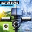 Solar Powered Outdoor Lights with Motion Sensor, Super Bright 8 LED Bulbs, Waterproof Spotlights, for Patio, Garden