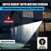 Solar Powered Outdoor Lights with Motion Sensor, Super Bright 8 LED Bulbs, Waterproof Spotlights, for Patio, Garden