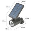 Solar Powered Outdoor Lights with Motion Sensor, Super Bright 8 LED Bulbs, Waterproof Spotlights, for Patio, Garden