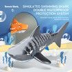 2022 Newest 2.4G Remote Control Shark Boat Simulation Toy Swimming Pool Bathroom Baby Bath Toy Shark Waterproof Color Orange