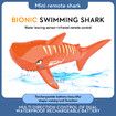 2022 Newest 2.4G Remote Control Shark Boat Simulation Toy Swimming Pool Bathroom Baby Bath Toy Shark Waterproof Color Orange