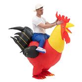 155-190cm Inflatable Christmas Rooster Halloween Costume Blow Up Suit Cosplay Costume Christmas Party