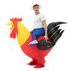 155-190cm Inflatable Christmas Rooster Halloween Costume Blow Up Suit Cosplay Costume Christmas Party