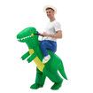 155-190cm Inflatable Christmas Dino  Dinosaur Halloween Costume Blow Up Suit Cosplay Costume Christmas Party