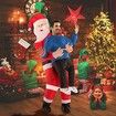 Inflatable Christmas Santa Claus Costume Christmas Party All sizes fit