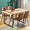 Dining Kitchen Table Dinner Living Room Rectangle Narrow Modern 4 Seater Cafe Breakfast Pub Bistro Restaurant Furniture Decor