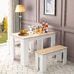 2PCS Kitchen Dining Bench Dinner Room Chair Bed End Hallway Entry Shoe Seat Living Bedroom Stool Furniture Decor