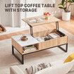 Lift Top Coffee Table Sofa Tea Living Sitting Room Dining Bedroom Furniture Decor Office Working Work Centre Desk with Storage