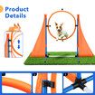 Dog Agility Equipment Obstacle Training Course 7 Set Pet Toys Supplies Hurdle Jump Tire Tunnel Pause Box Weave Poles Frisbees Balls Carry Bags