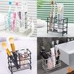 304 Stainless Steel Bathroom Toothbrush Holder Toothpaste Holder Stand Bathroom Accessories Organizer (Silver,Small)