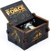 Black Wood Star Wars Music Box Crafts for Children Gifts (Black)