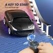 Watch Remote Control Car Mini Watch Toys with USB Charging 2.4GHz Small Wrist RC Car Watch Remote Control Toy (Black)